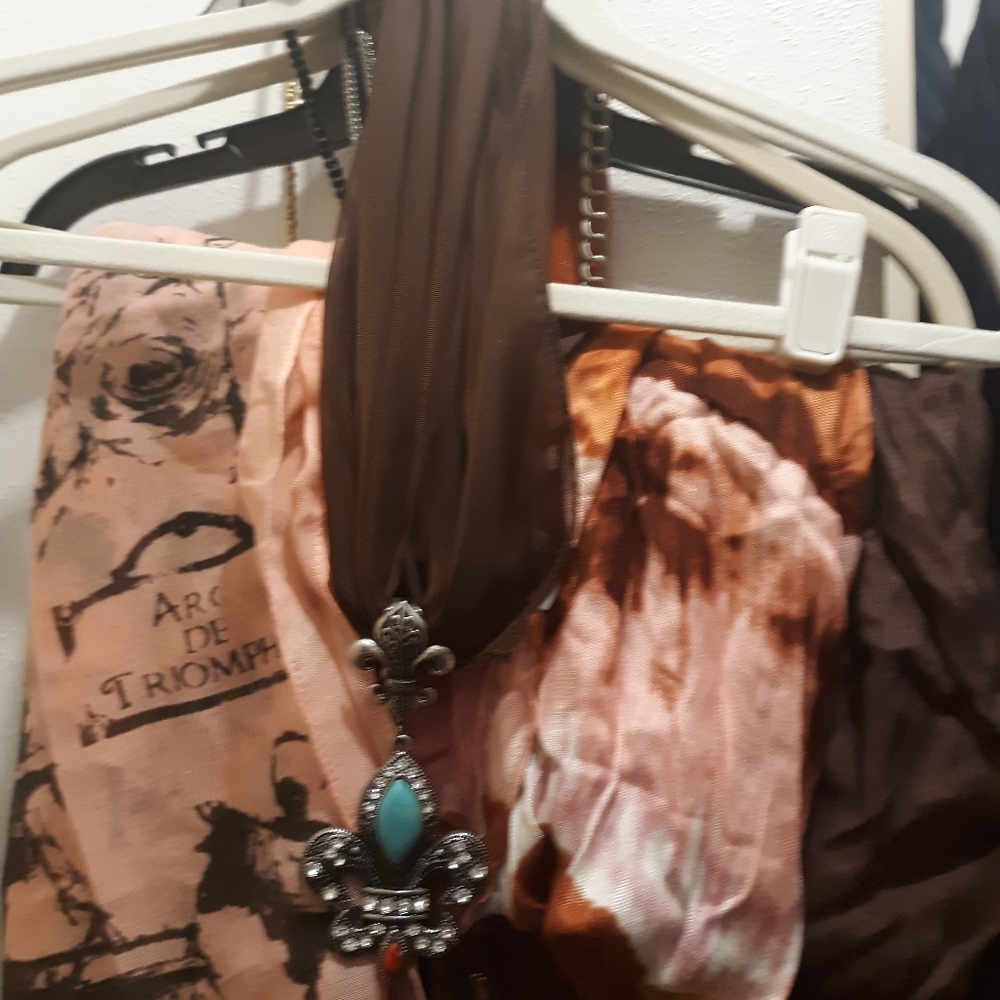 Scarf with Broach